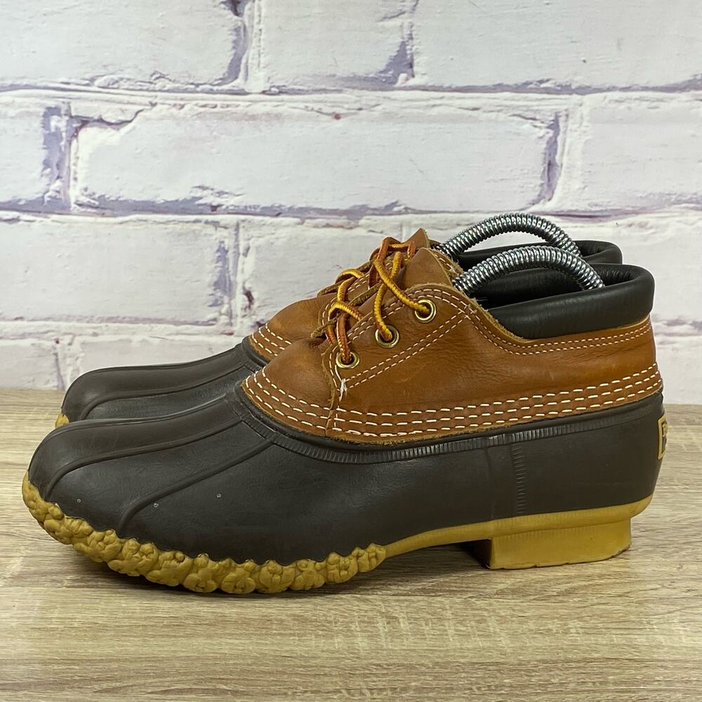 LL Bean Boots Rubber Moc Slip On Duck Ankle Waterproof Shoes Men's 7 Boots